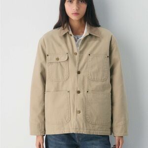 Aritzia Beige Utility Chore Jacket